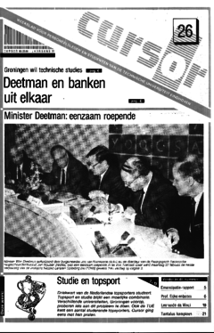 Voorzijde van magazine: Cursor 26 - 3 maart 1989