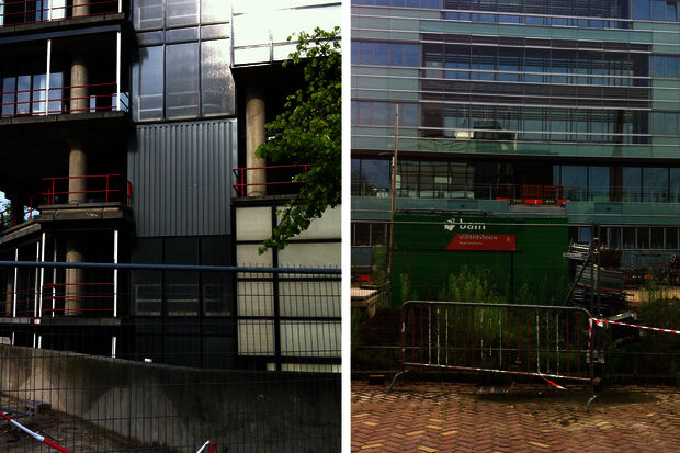 De Wielen closed off for new walkway