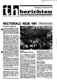 Voorzijde van magazine: TH berichten 4 - 22 september 1967