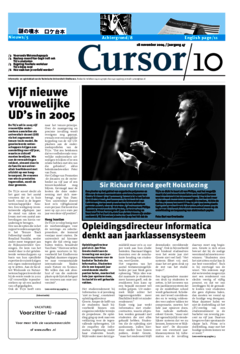 Voorzijde van magazine: Cursor 10 - 18 november 2004