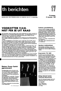 Voorzijde van magazine: TH berichten 17 - 19 december 1969