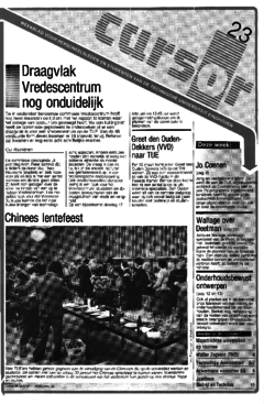 Voorzijde van magazine: Cursor 23 - 6 februari 1987