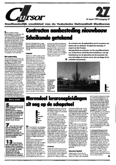 Voorzijde van magazine: Cursor 27 - 16 maart 1995