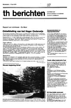 Voorzijde van magazine: TH berichten 37 - 10 juni 1974