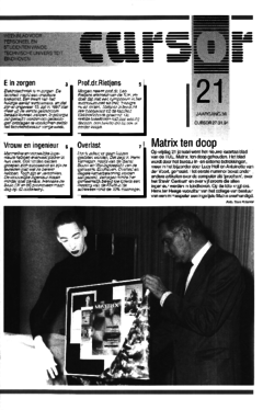 Voorzijde van magazine: Cursor 21 - 27 januari 1994