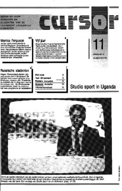 Voorzijde van magazine: Cursor 11 - 3 november 1989