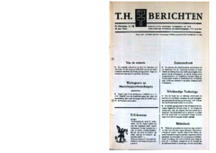 Voorzijde van magazine: TH berichten 33 - 29 mei 1964