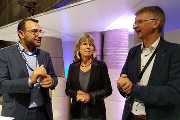Yasin Torunoglu, Suzanne Udo en Theo Salet (vlnr).