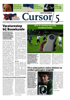 Voorzijde van magazine: Cursor 05 - 2 oktober 2008 