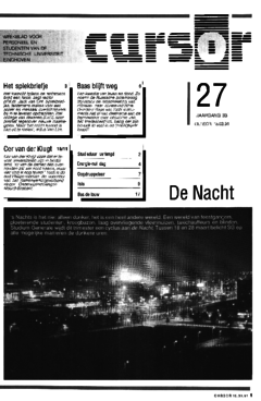 Voorzijde van magazine: Cursor 27 - 15 maart 1991