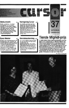 Voorzijde van magazine: Cursor 37 - 9 juni 1994