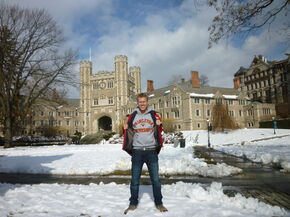 Peter Rindt in Princeton. Peter Rindt in Princeton.