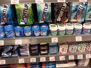 Loads and loads of chewing gums.