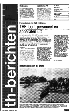 Voorzijde van magazine: TH berichten 11 - 4 november 1983