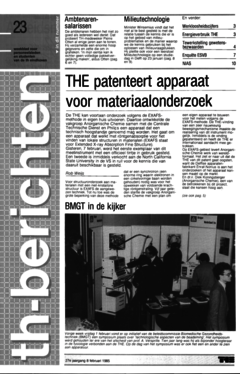 Voorzijde van magazine: TH berichten 23 - 8 februari 1985