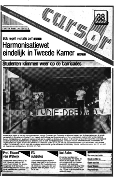 Voorzijde van magazine: Cursor 38 - 10 juni 1988