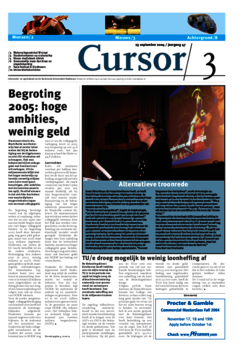 Voorzijde van magazine: Cursor 03 - 23 september 2004