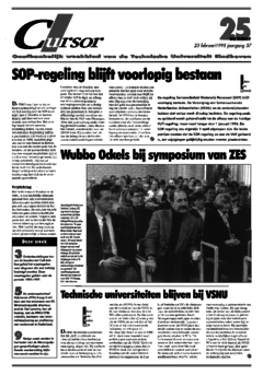 Voorzijde van magazine: Cursor 25 - 23 februari 1995