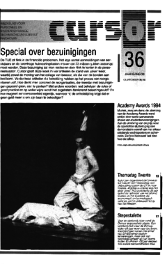 Voorzijde van magazine: Cursor 36 - 2 juni 1994