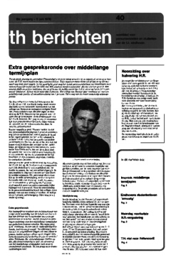 Voorzijde van magazine: TH berichten 40 - 11 juni 1976