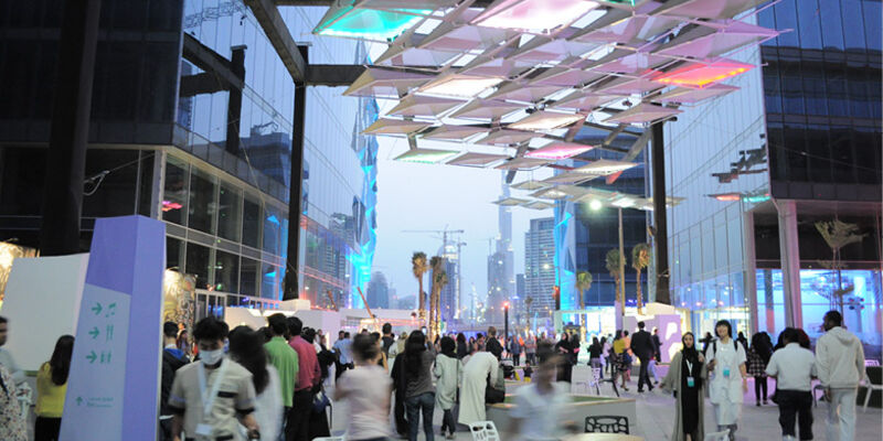 Het Design District, speciaal gebouwd voor de Dubai Design Week.