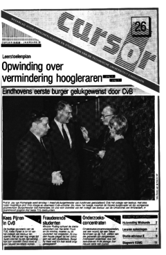 Voorzijde van magazine: Cursor 26 - 4 maart 1988