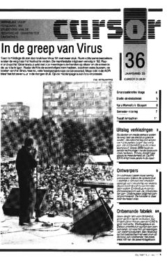 Voorzijde van magazine: Cursor 36 - 31 mei 1991