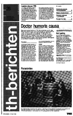 Voorzijde van magazine: TH berichten 26 - 2 maart 1984