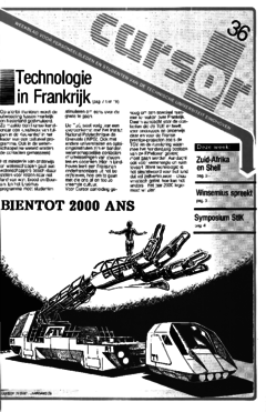 Voorzijde van magazine: Cursor 36 - 29 mei 1987