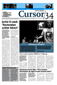 Voorzijde van magazine: Cursor 34 - 3 juni 2004