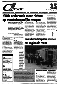 Voorzijde van magazine: Cursor 35 - 18 mei 1995