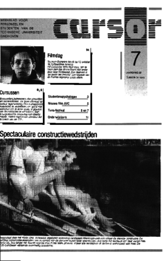 Voorzijde van magazine: Cursor 7 - 6 oktober 1989