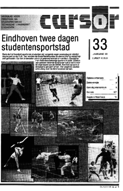 Voorzijde van magazine: Cursor 33 - 10 mei 1991