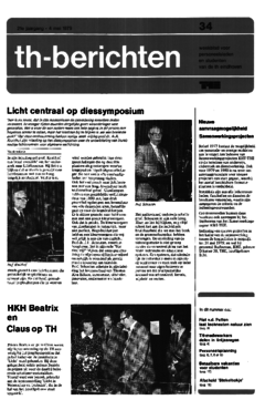 Voorzijde van magazine: TH berichten 34 - 4 mei 1979
