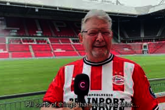 Built Environment employee Rien Canters didn’t celebrate his retirement on the campus, but in the PSV stadium on Frederiklaan 10A.