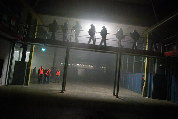 Eerdere politie-oefening op de campus in 2008. Archieffoto | Bart van Overbeeke