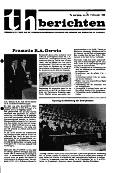 Voorzijde van magazine: TH berichten 5 - 7 oktober 1966