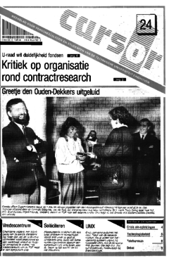 Voorzijde van magazine: Cursor 24 - 17 februari 1989