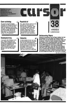 Voorzijde van magazine: Cursor 38 - 24 juni 1993