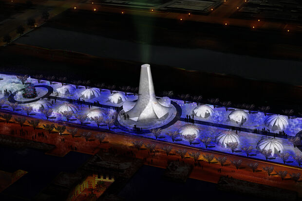 Bouw ijstoren in Harbin gaat half december van start