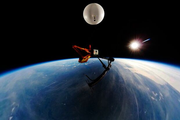Inflatable space antenna created by TU/e PhD candidate tested at 30-kilometer altitude