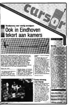 Voorzijde van magazine: Cursor 1 - 21 augustus 1986