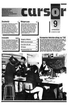 Voorzijde van magazine: Cursor 9 - 23 oktober 1992