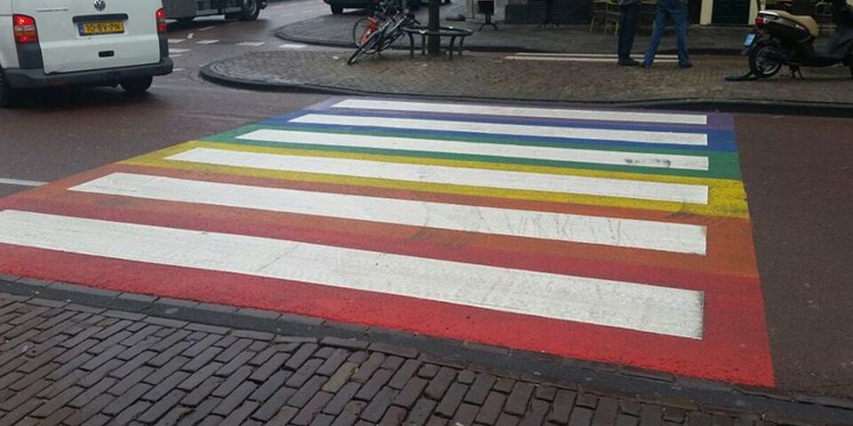 Het gaybrapad in Leiden.