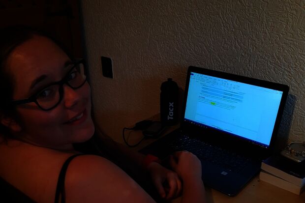“I'm studying in my old bedroom”