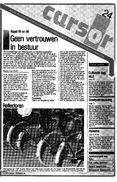 Voorzijde van magazine: Cursor 24 - 13 februari 1987