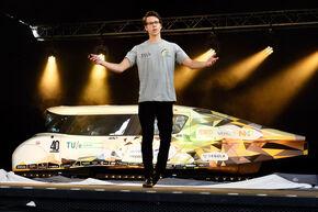 Tommie Perenboom of Solar Team Eindhoven. Photo | Bart van Overbeeke