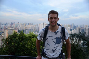 Bas Terlingen op Mount Faber. Bas Terlingen op Mount Faber.
