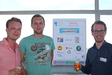 Jelle Dikker, Joep Steffens en Ben van Lier (vlnr).