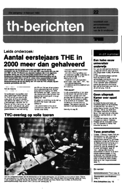 Voorzijde van magazine: TH berichten 22 - 4 februari 1983